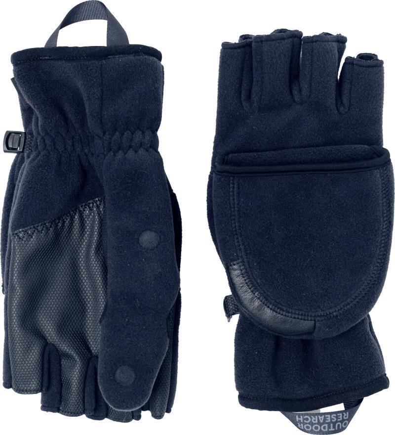 Gripper Convertible Windbloc Mitts - Black 2