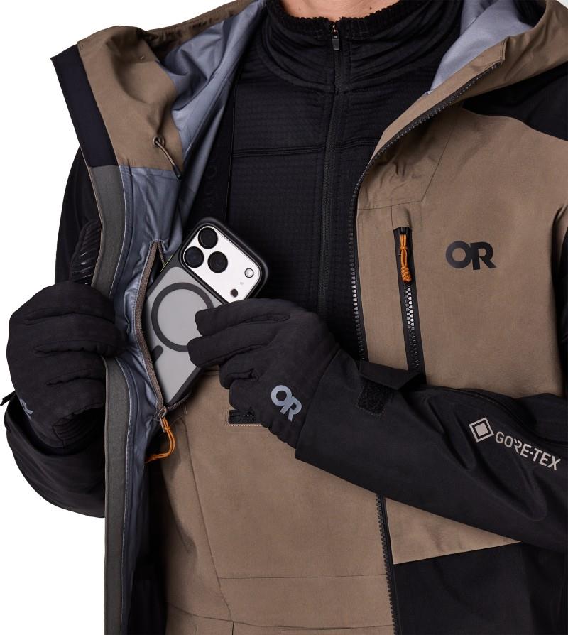 Headwall GTX 3L Jacket - Mens - gravel / black 1