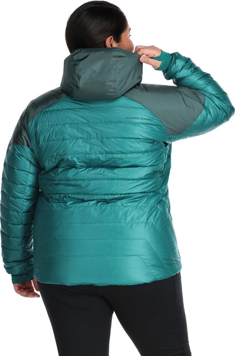 Helium Down Hoodie, Plus - Womens - Deep Lake / Treeline 3