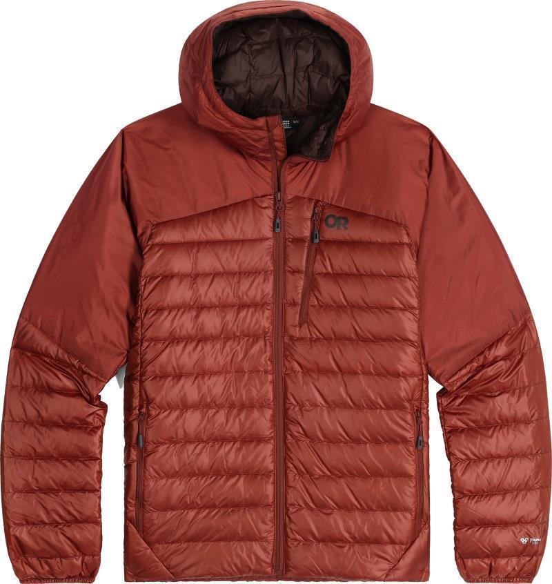 Helium Down Hoodie - Mens - Brick 1