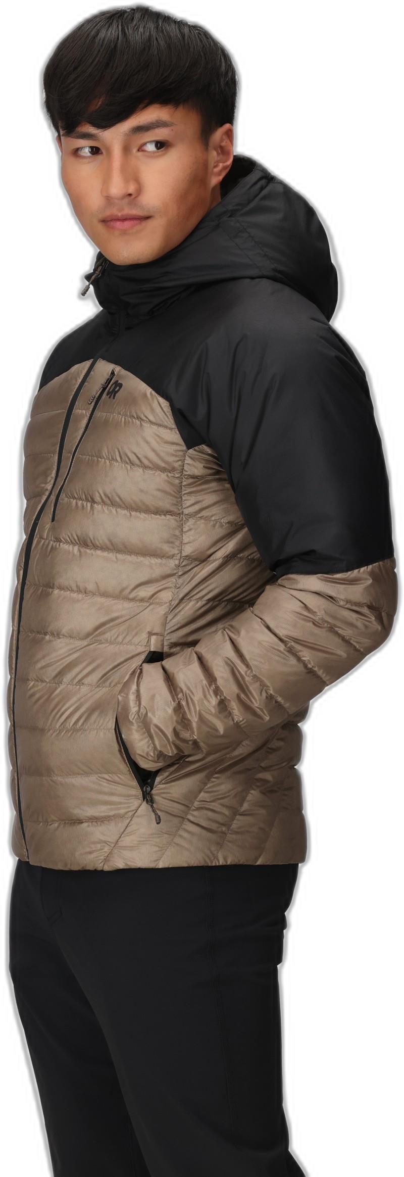 Helium Down Hoodie - Mens - sable / black 1