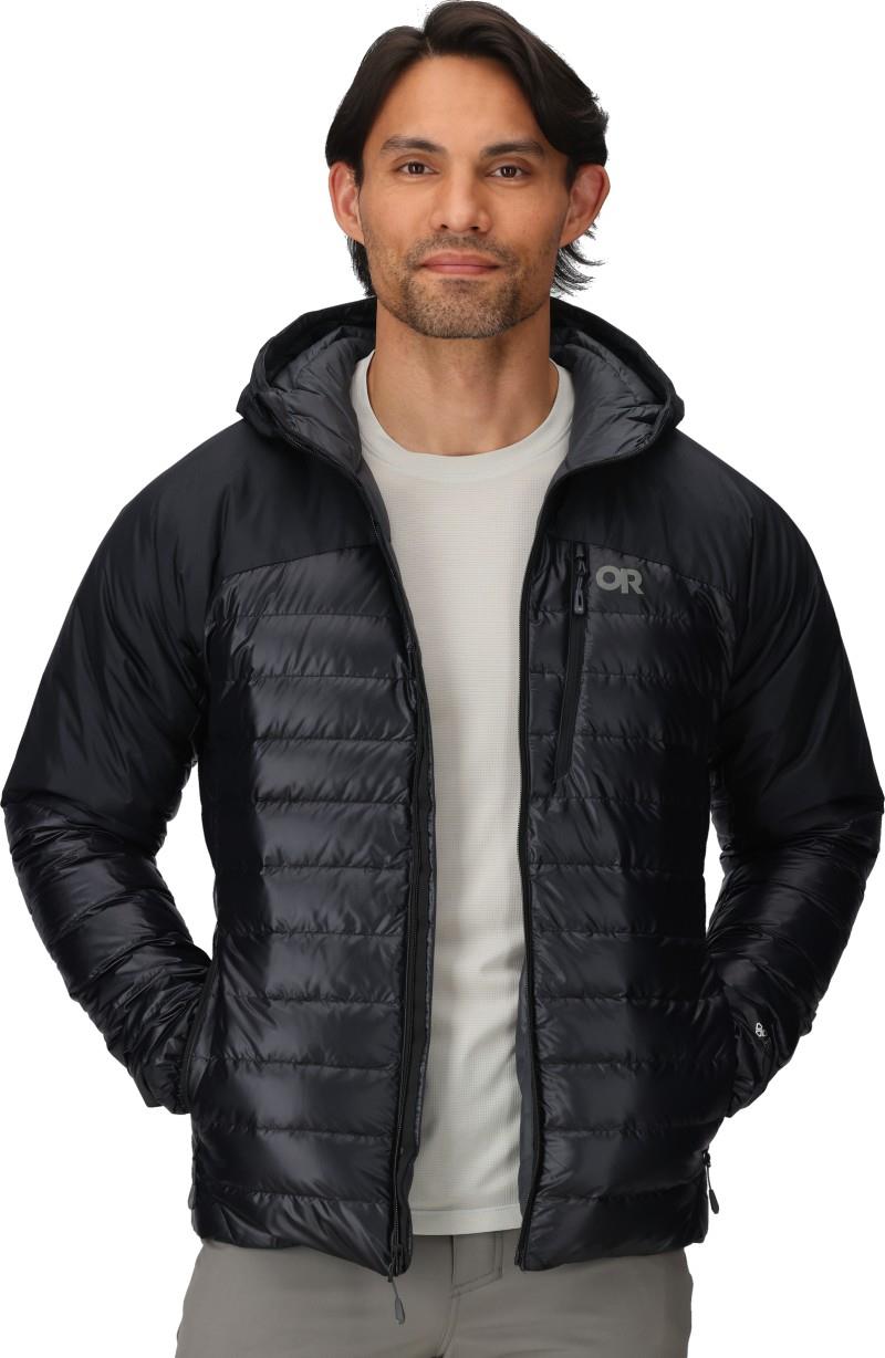 Helium Down Hoodie - Mens - solid black 1