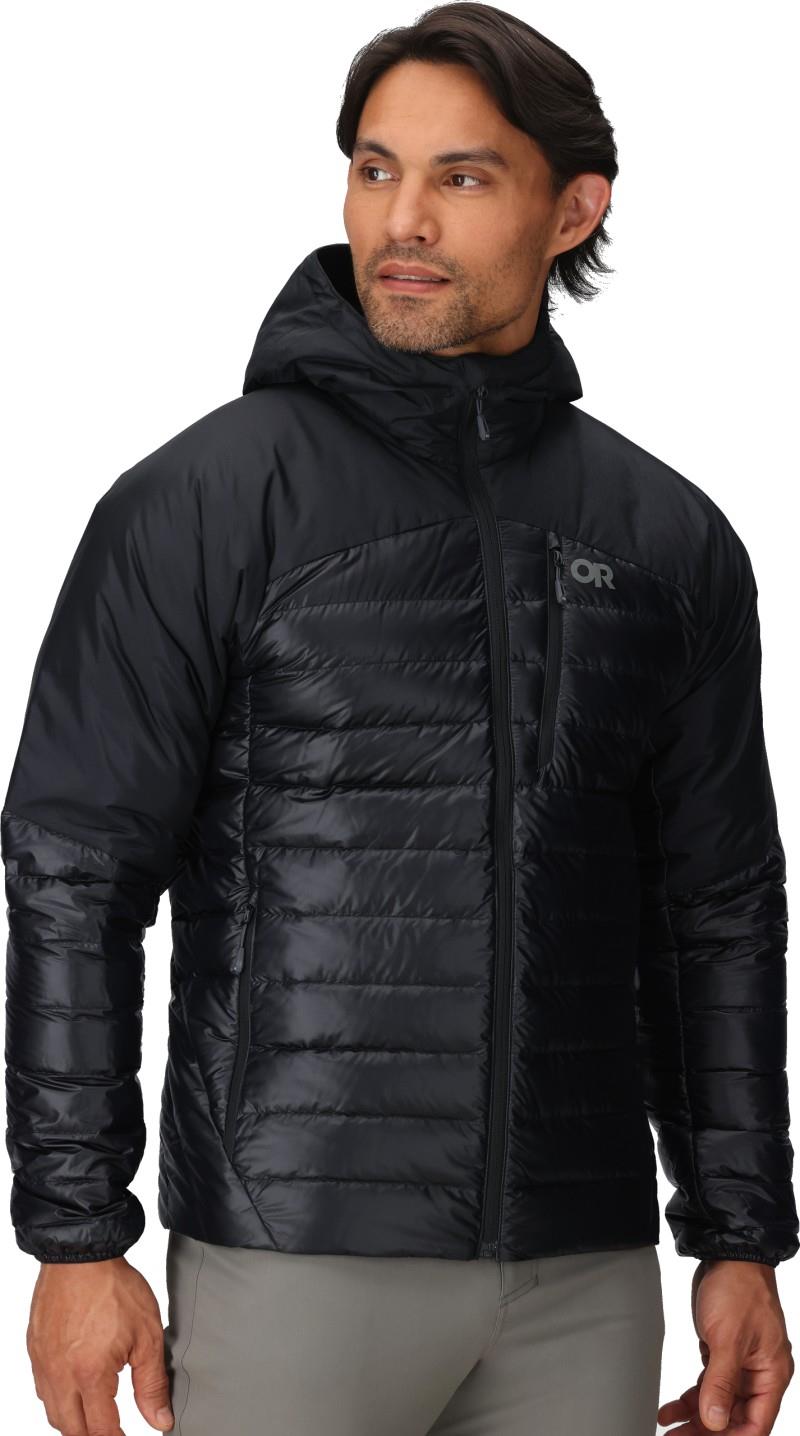 Helium Down Hoodie - Mens - solid black 1