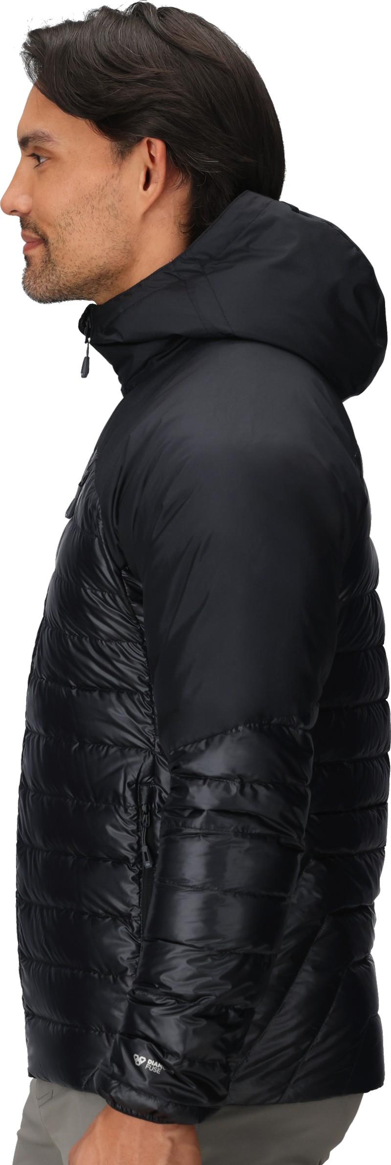Helium Down Hoodie - Mens - solid black 1