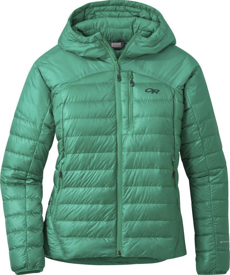 Helium Down Hoodie - Womens - Jade 1