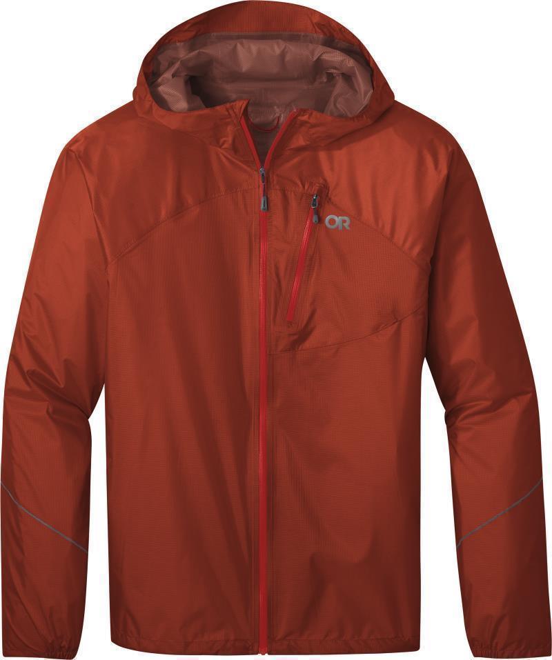 Helium Rain Jacket - Mens - Redrock 1