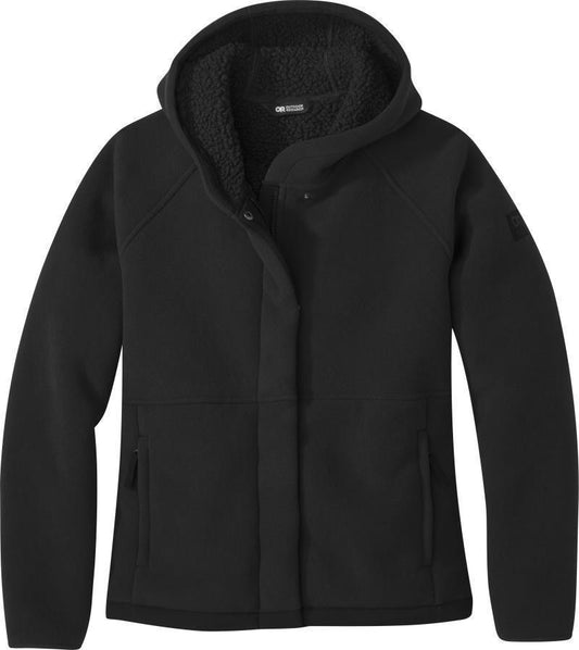 Juneau Fleece Hoodie - Womens - Black 1