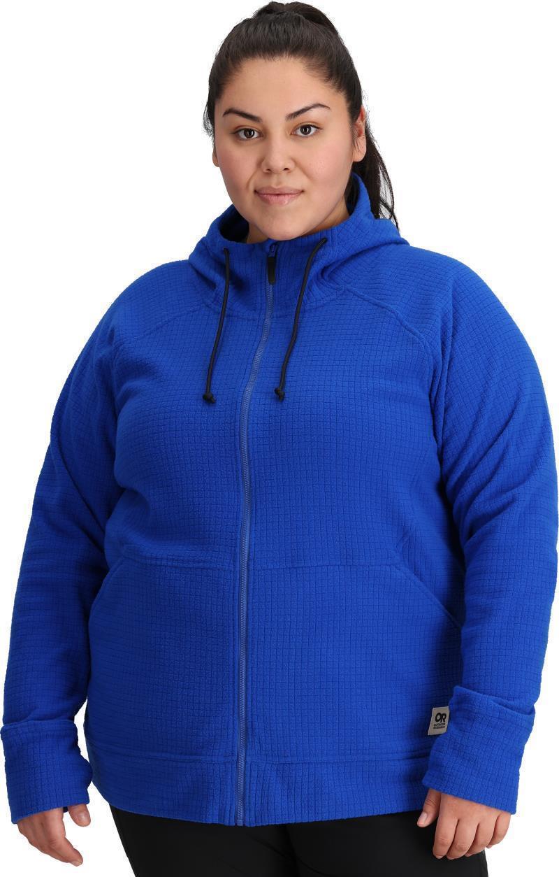 Mega Trail Mix Fleece Full Zip Hoodie, Plus - Womens - Topaz 2