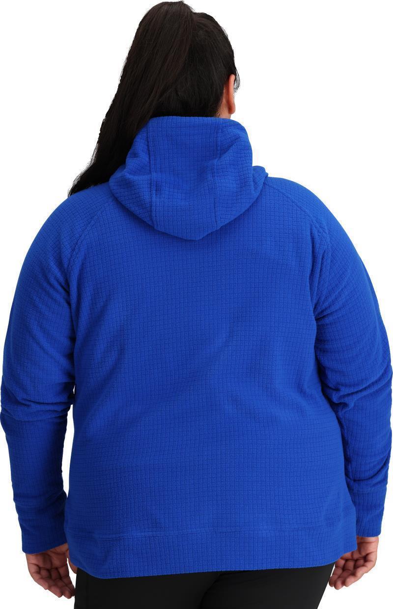 Mega Trail Mix Fleece Full Zip Hoodie, Plus - Womens - Topaz 3