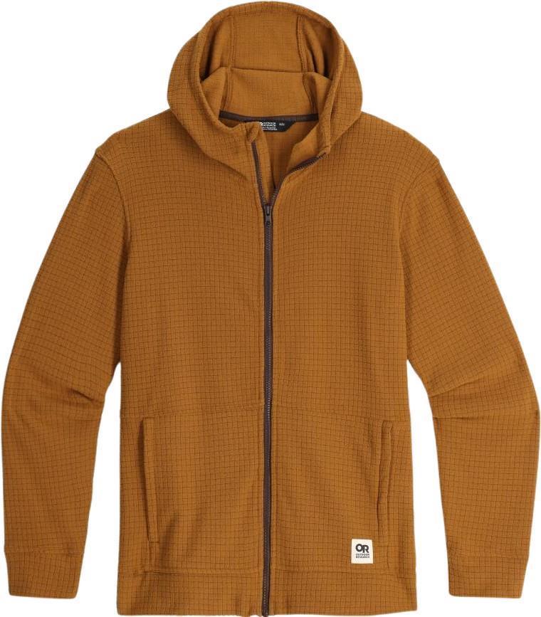 Mega Trail Mix Fleece Full Zip Hoodie - Mens - bronze 1