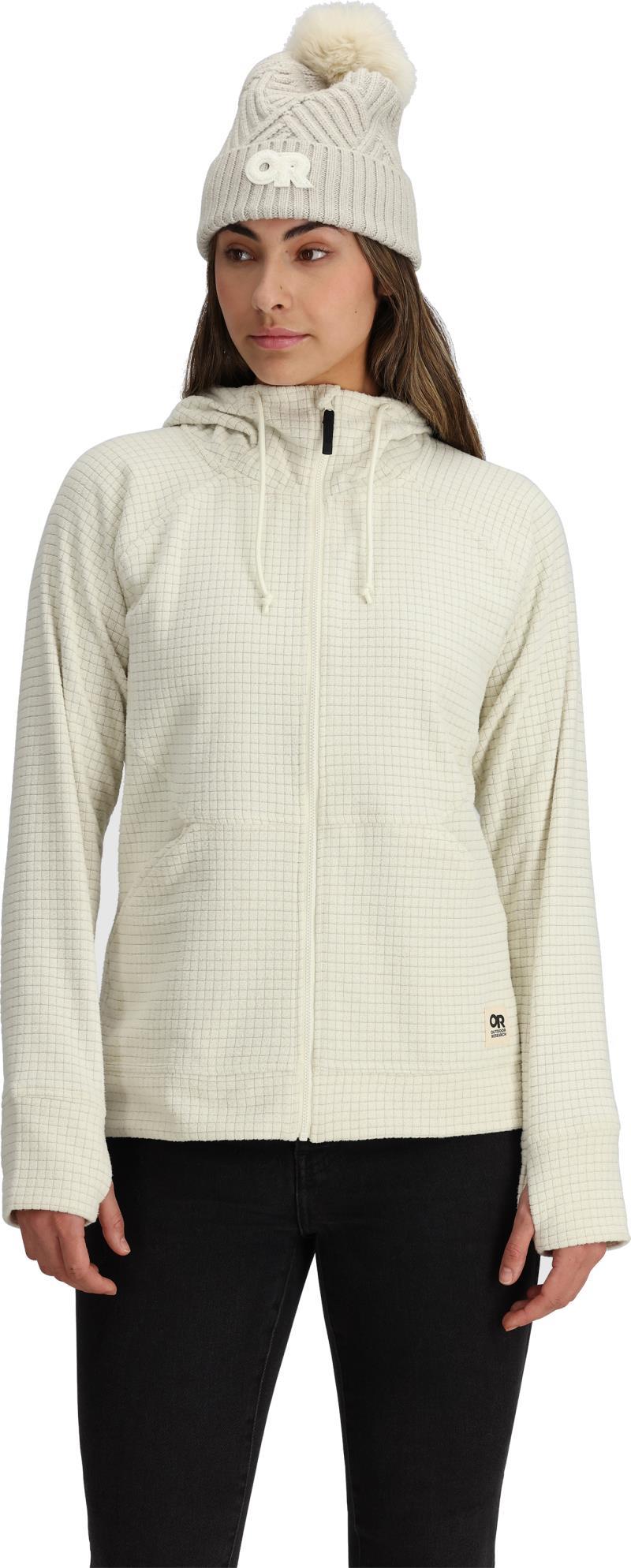 Mega Trail Mix Fleece Full Zip Hoodie - Womens - Bone 2
