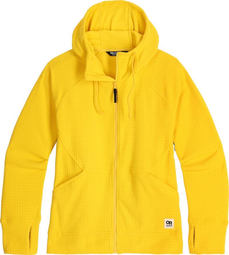 Mega Trail Mix Fleece Full Zip Hoodie - Womens - Saffron 1