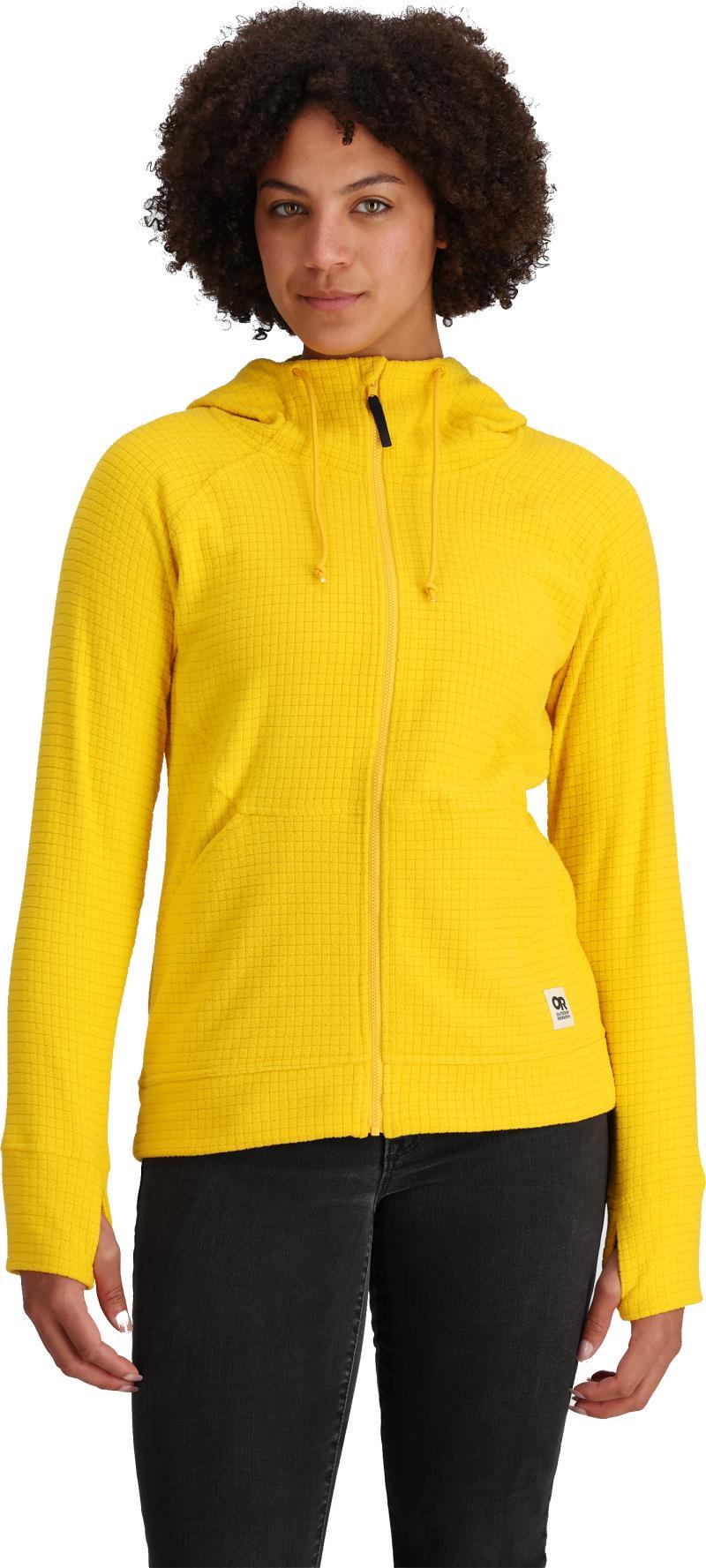 Mega Trail Mix Fleece Full Zip Hoodie - Womens - Saffron 2