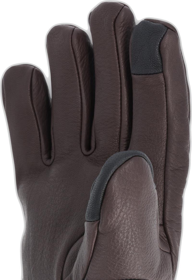 Merino Work Gloves - chocolate natural / black 1