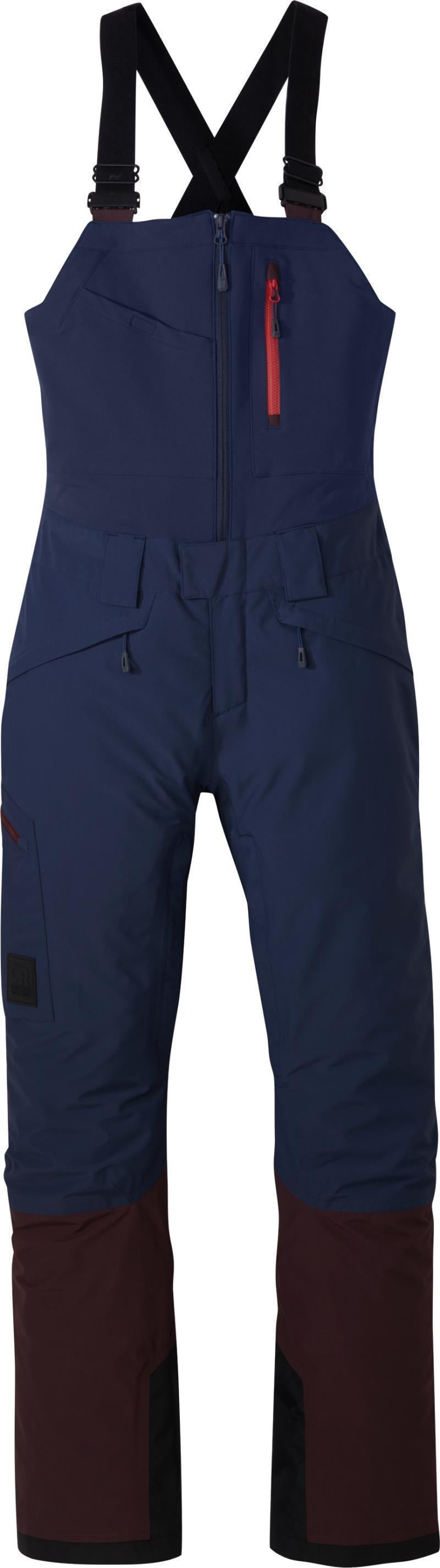 Mt Baker Storm Bibs - Womens - Elk / Naval Blue 1