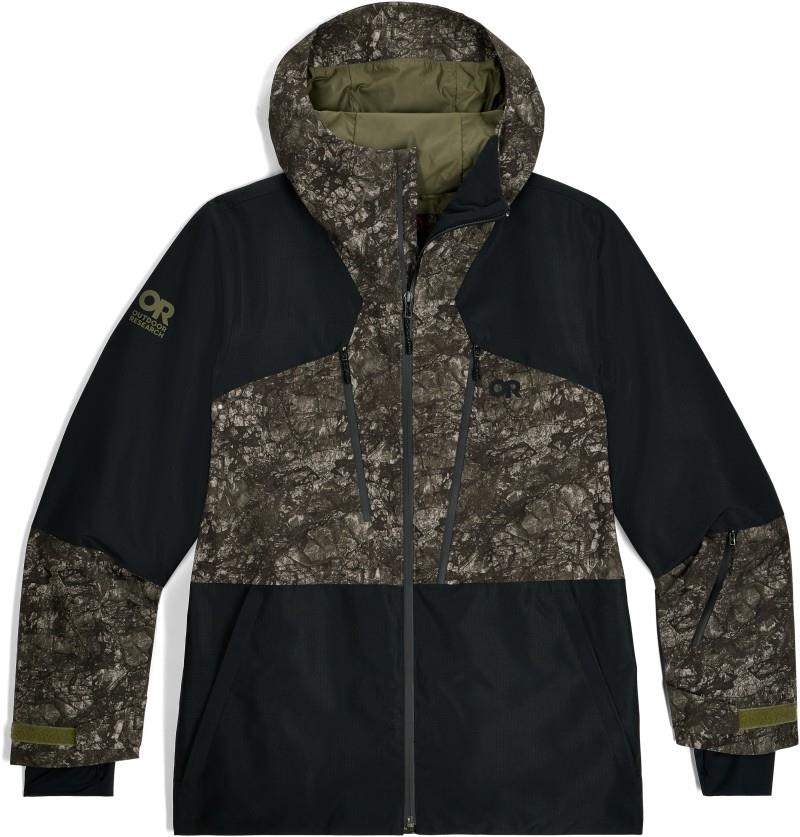 Powderverse Jacket - Mens - ranger green granite print / black 1