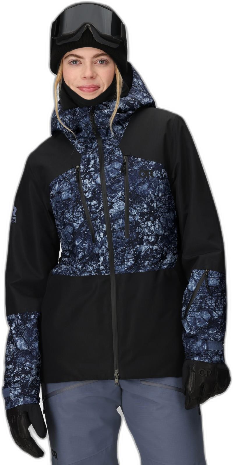 Powderverse Jacket - Womens - summit granite print / black 1