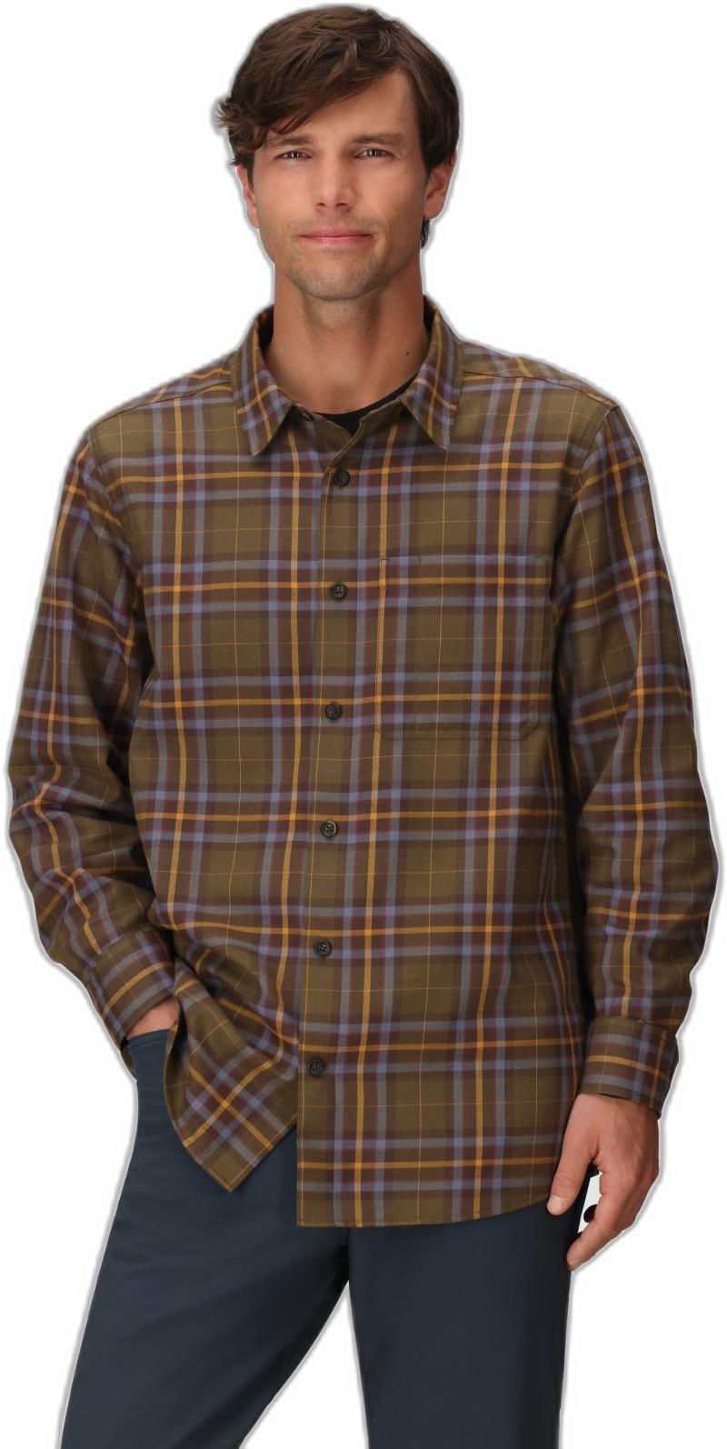 Ravenna Flannel Shirt - Mens - dark olive plaid 1