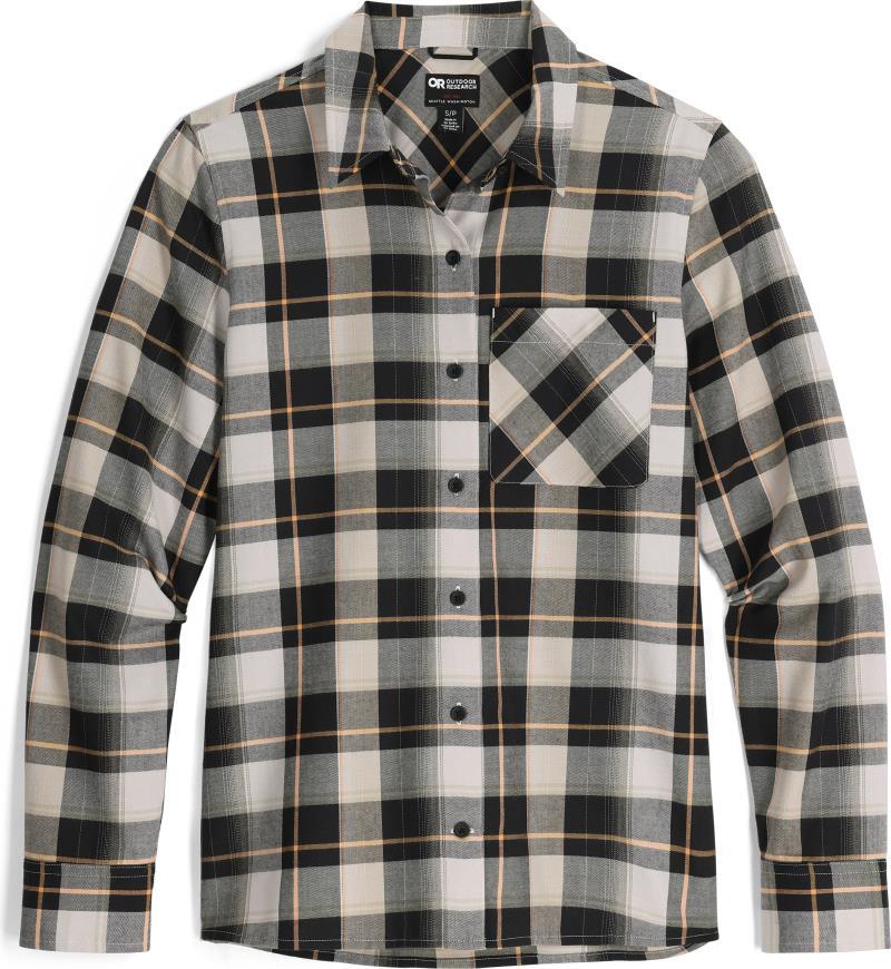 Ravenna Flannel Shirt - Womens - Black / Oyster Plaid 1