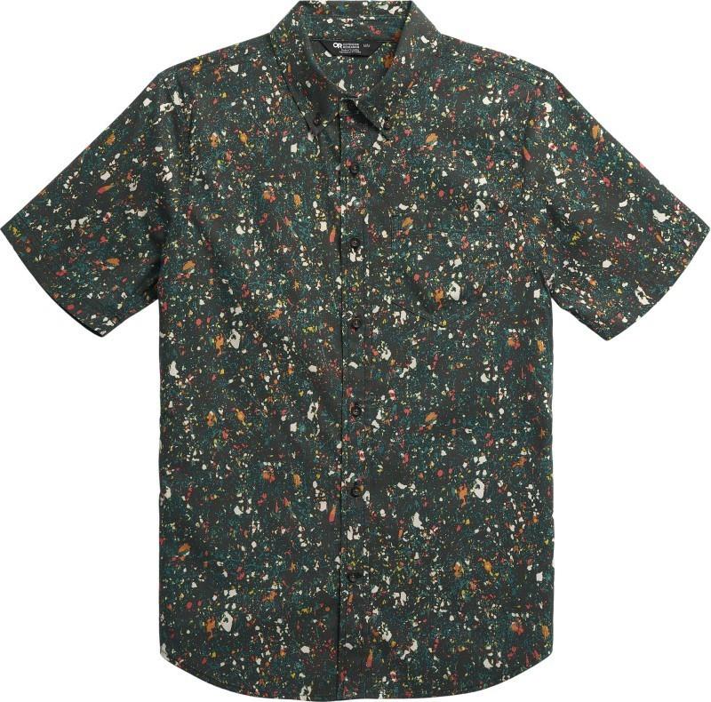 Rooftop SS Shirt - Mens - black creekside print 1