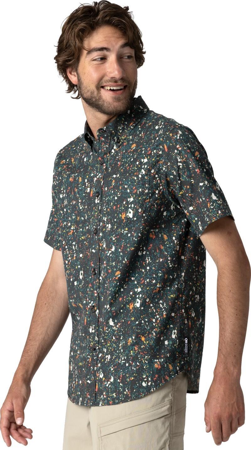 Rooftop SS Shirt - Mens - black creekside print 1