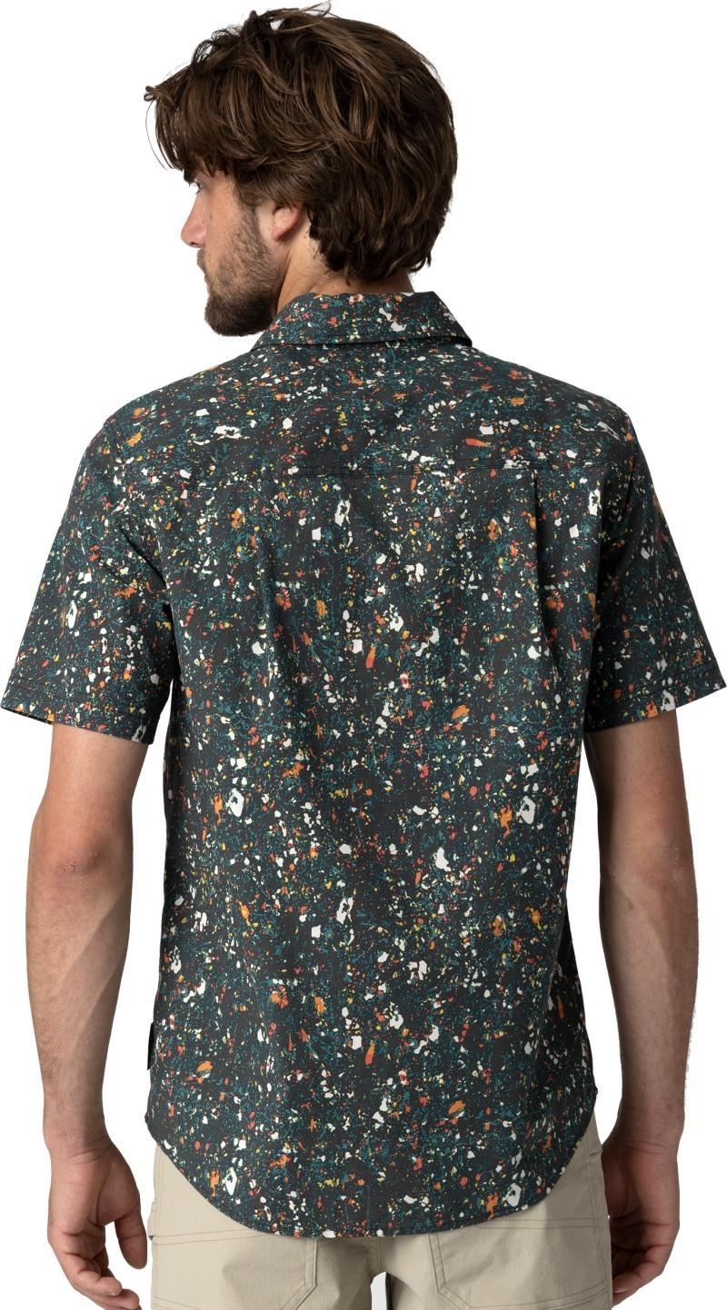 Rooftop SS Shirt - Mens - black creekside print 1