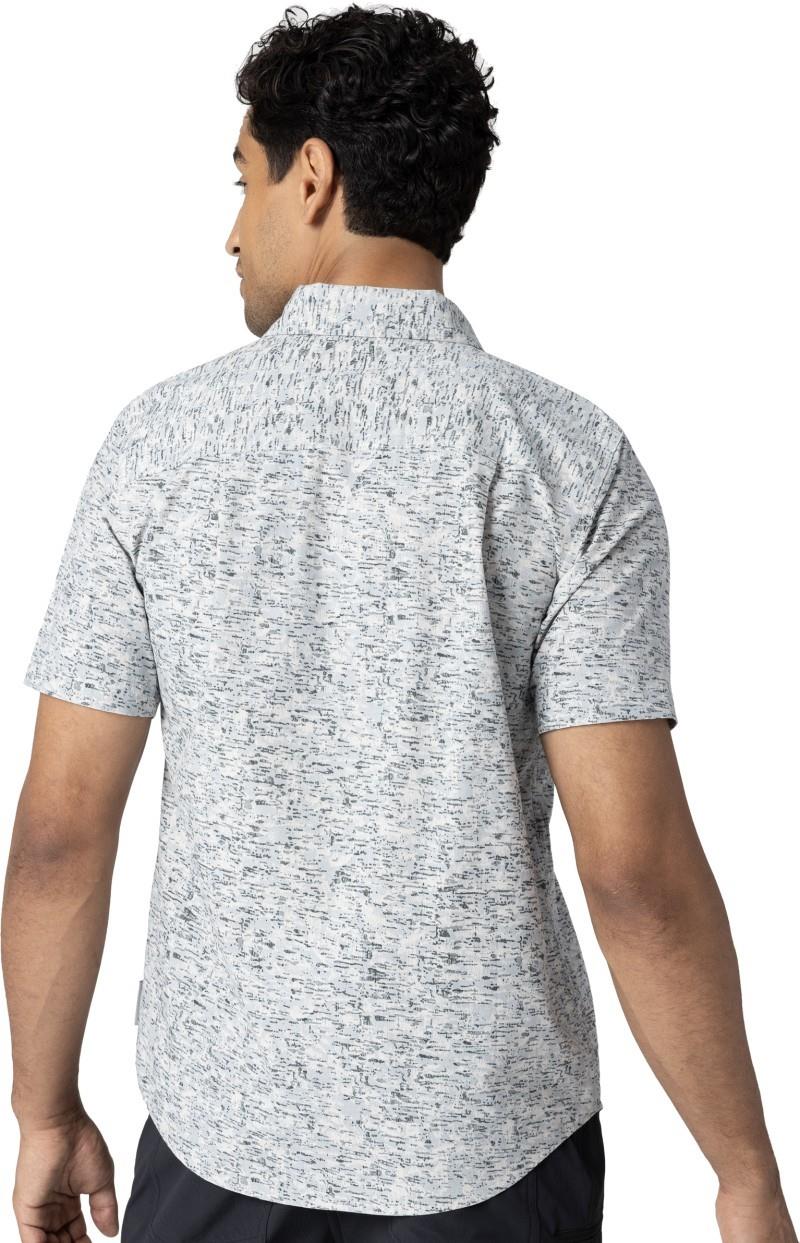Rooftop SS Shirt - Mens - oyster traverse print 1