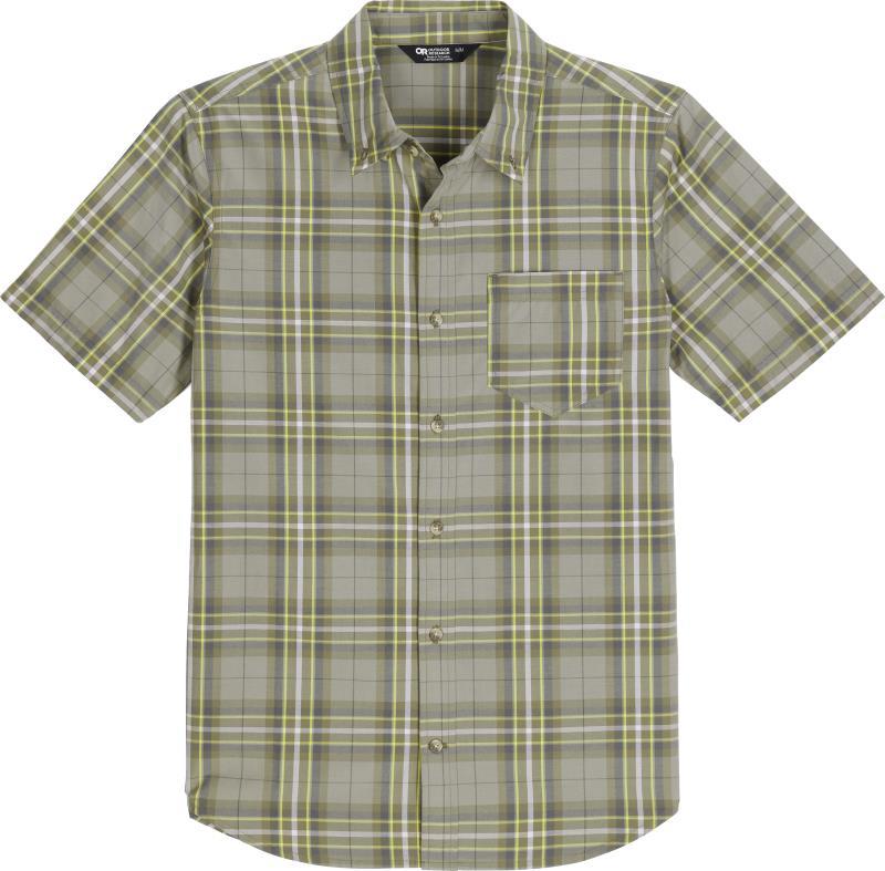 Rooftop SS Shirt - Mens - ranger green plaid 1