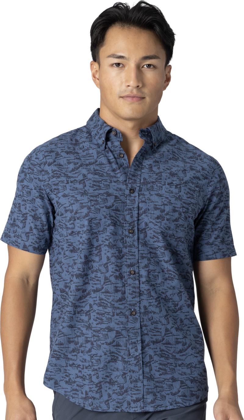 Rooftop SS Shirt - Mens - skyline switchback print 1