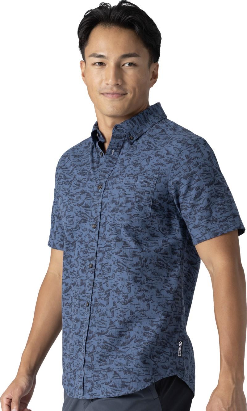 Rooftop SS Shirt - Mens - skyline switchback print 1