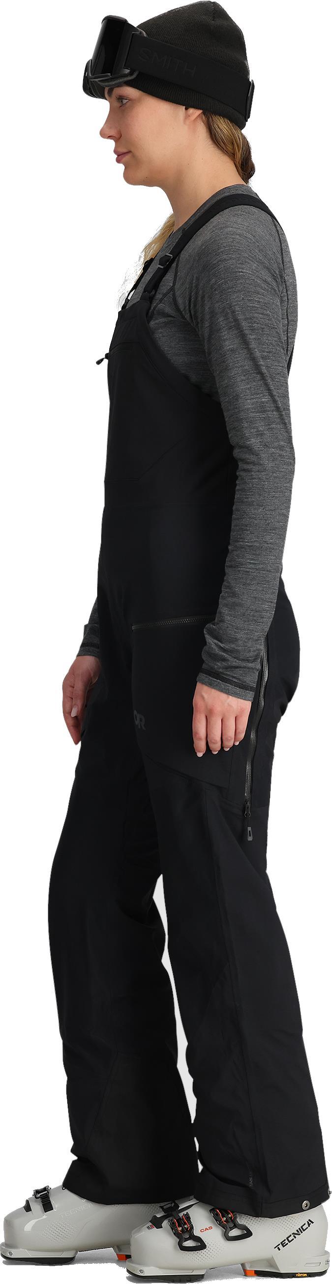 Skytour AscentShell Bibs, Short - Womens - Black 3