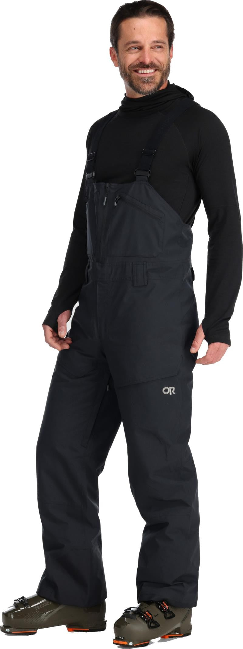 Snowcrew Bibs, Reg - Mens - black 1