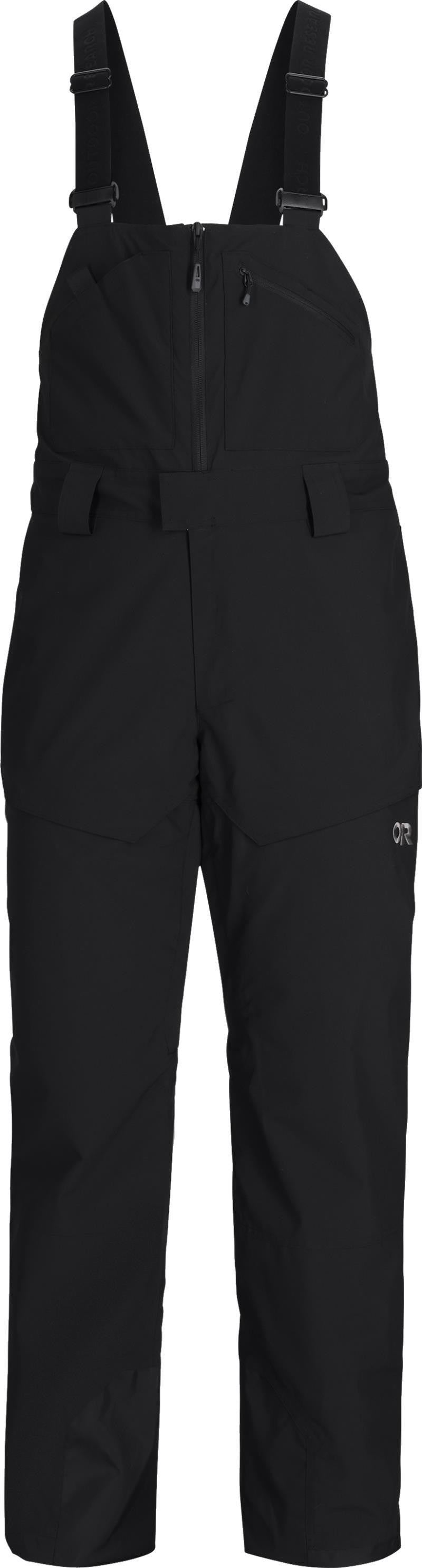 Snowcrew Bibs, Reg - Mens - solid black 1