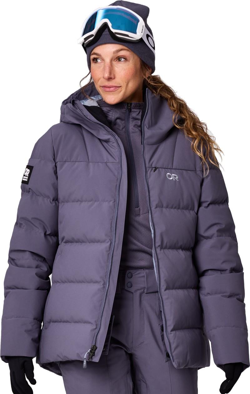 Snowcrew Down Jacket - Womens - smoky quartz 1