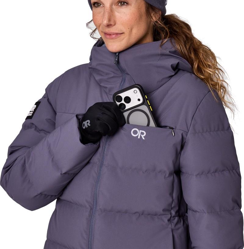 Snowcrew Down Jacket - Womens - smoky quartz 1