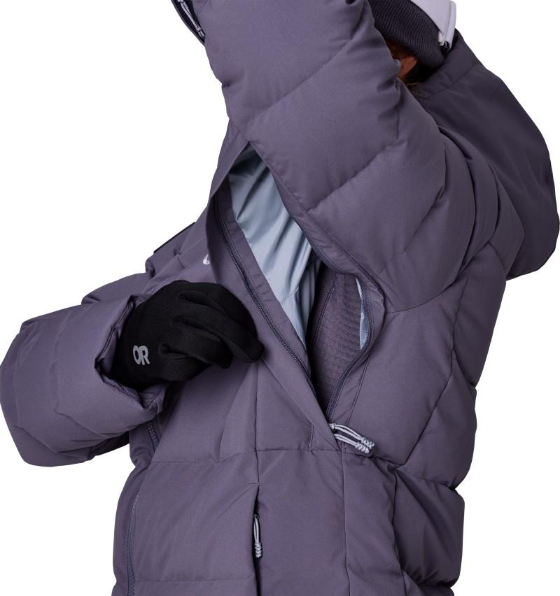 Snowcrew Down Jacket - Womens - smoky quartz 1