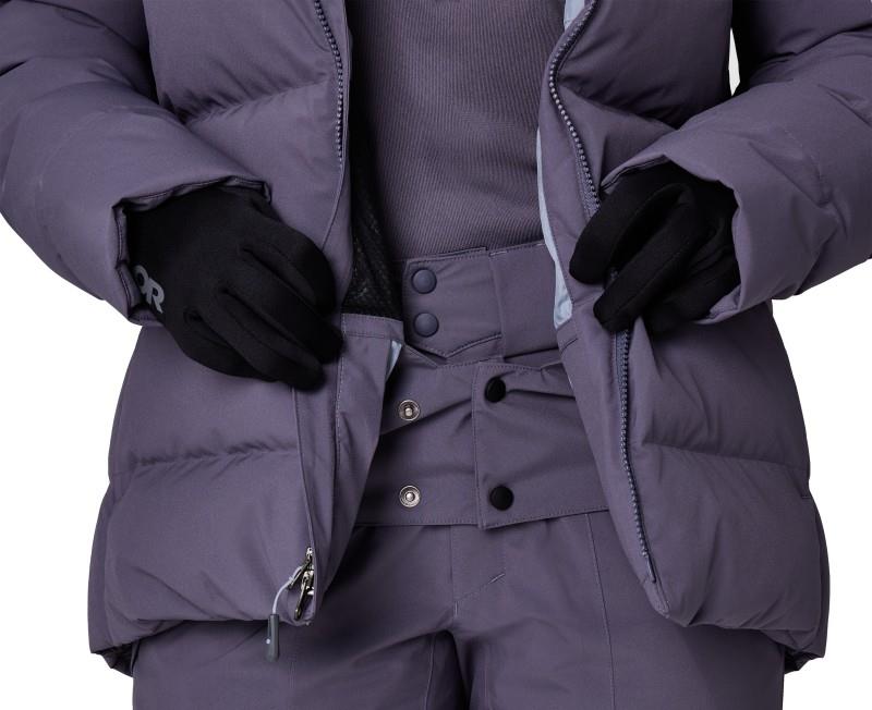 Snowcrew Down Jacket - Womens - smoky quartz 1