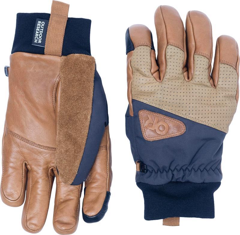 Snowcrew Leather Gloves - dark natural / black 1