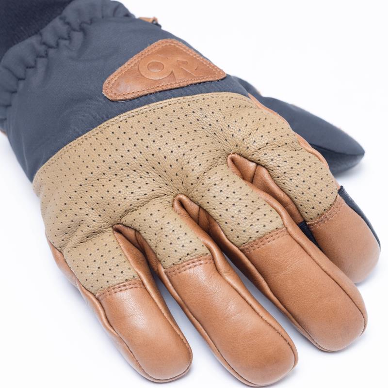 Snowcrew Leather Gloves - dark natural / black 1