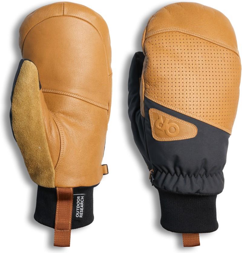 Snowcrew Leather Mitts - dark natural / black 1