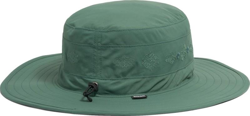 Solar Roller Sun Hat - malachite / rice embroidery 1