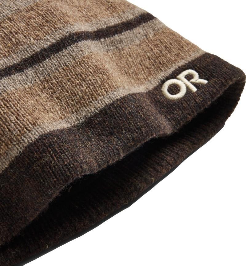 Spitsbergen Windstopper Beanie - chestnut stripe 1