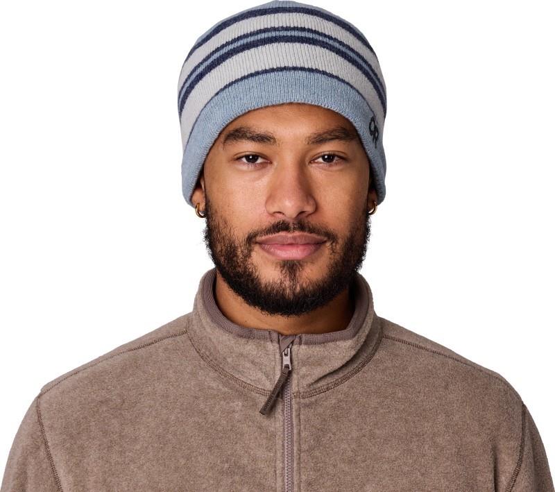 Spitsbergen Windstopper Beanie - smoky quartz stripe 1