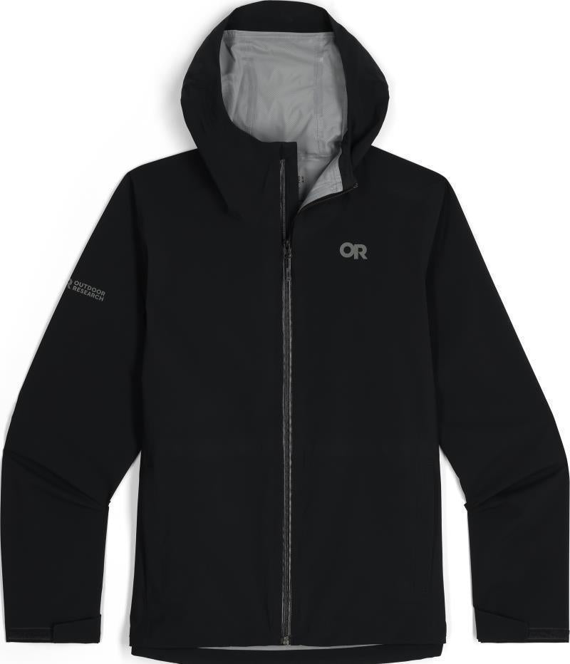 Stratoburst Stretch Rain Jacket - Mens - Black 1