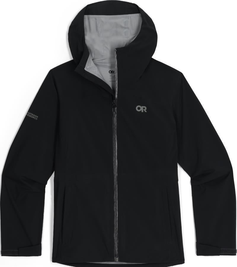 Stratoburst Stretch Rain Jacket - Womens - Black 1