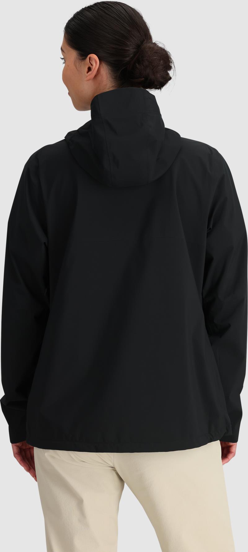 Stratoburst Stretch Rain Jacket - Womens - Black 5