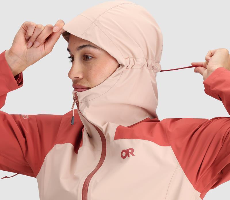 Stratoburst Stretch Rain Jacket - Womens - Sienna / Moondust 2