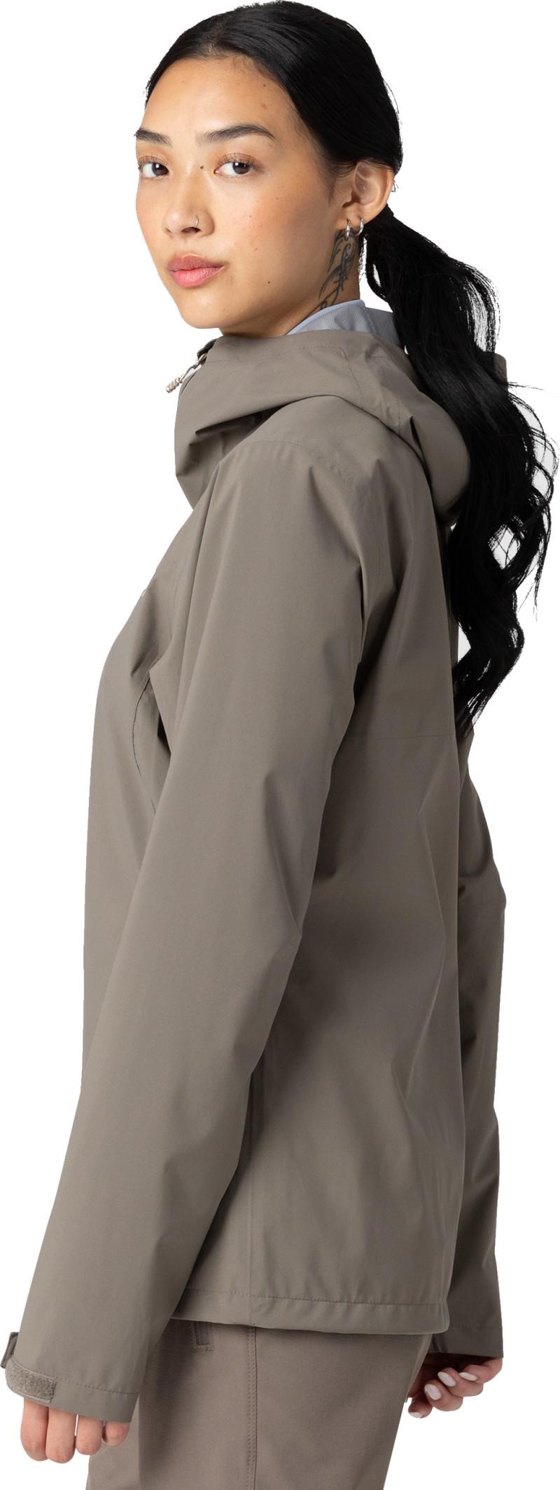 Stratoburst Stretch Rain Jacket - Womens - gravel 1