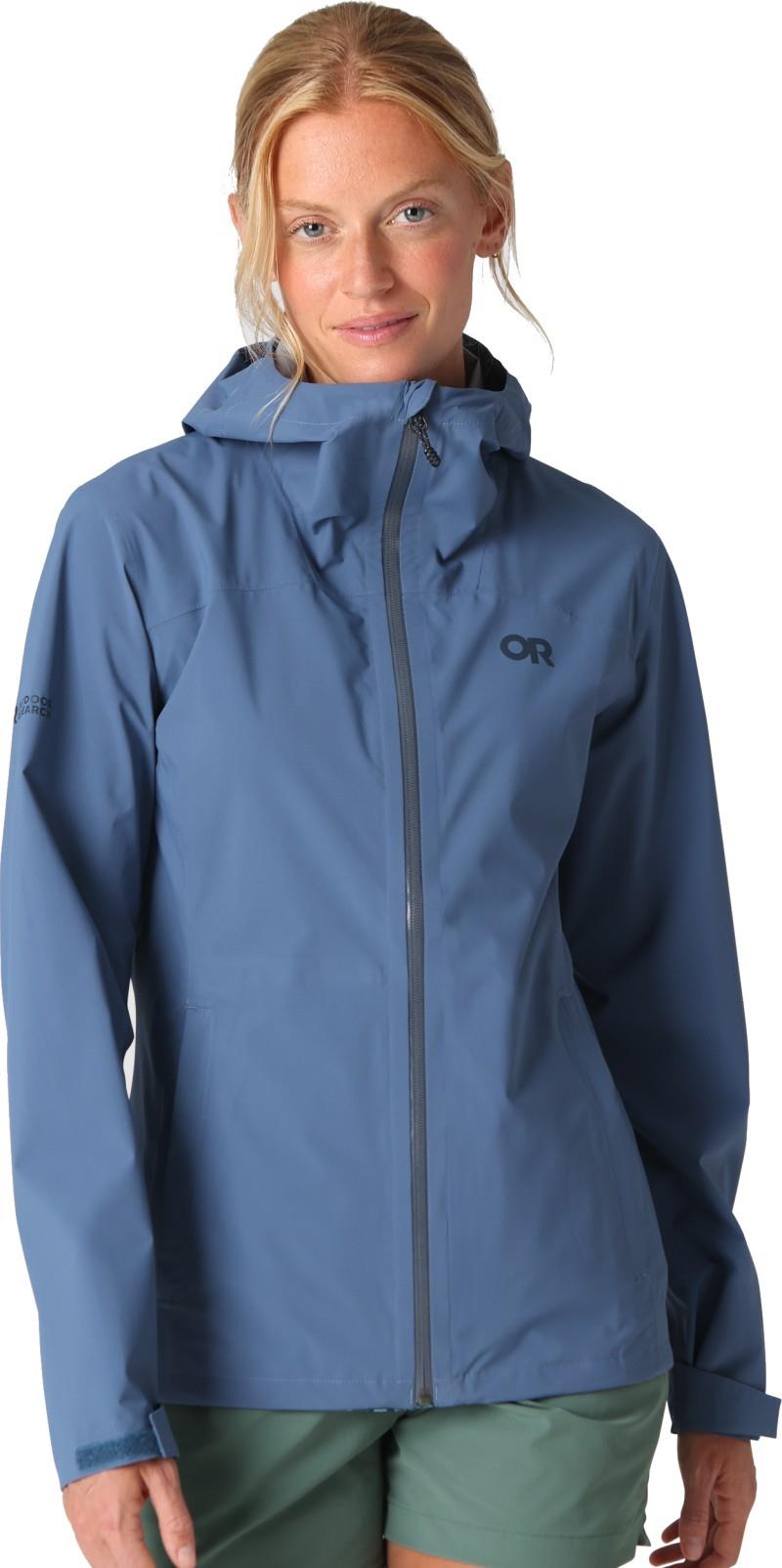 Stratoburst Stretch Rain Jacket - Womens - skyline 1