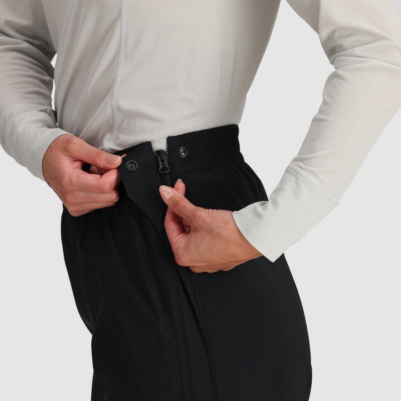 Stratoburst Stretch Rain Pants - Womens - Black 4